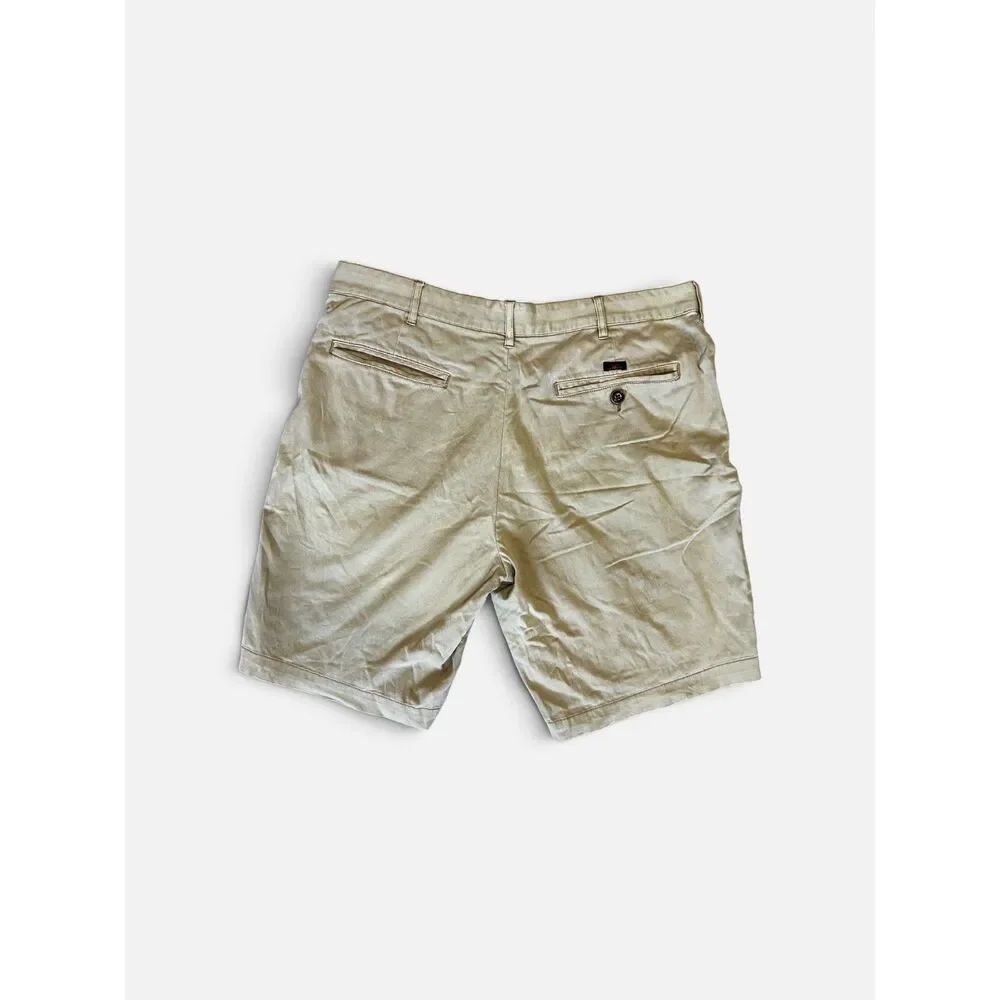 Faherty Men's Essential Stretch Chino Shorts Tan Khaki Sz 33